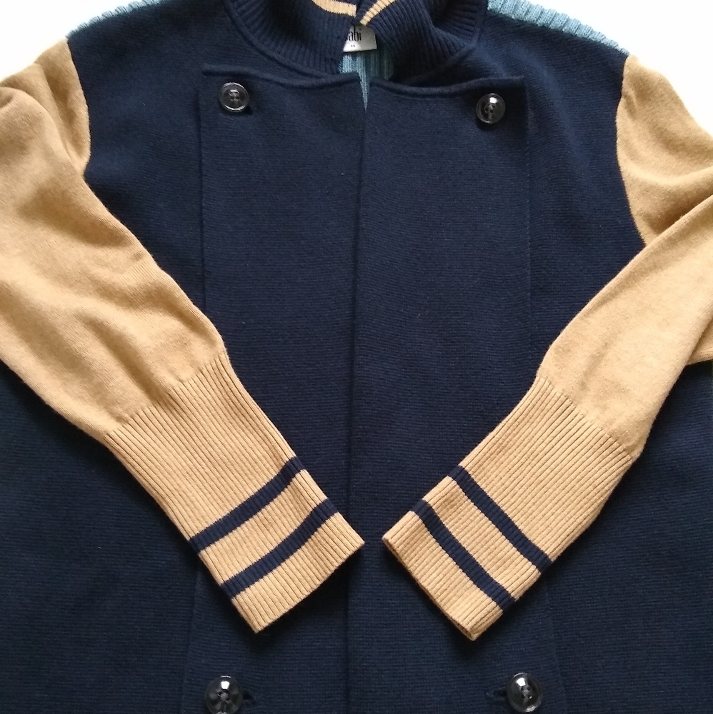 Cabi Turn Back Crop Cardigan Color Block - image 8